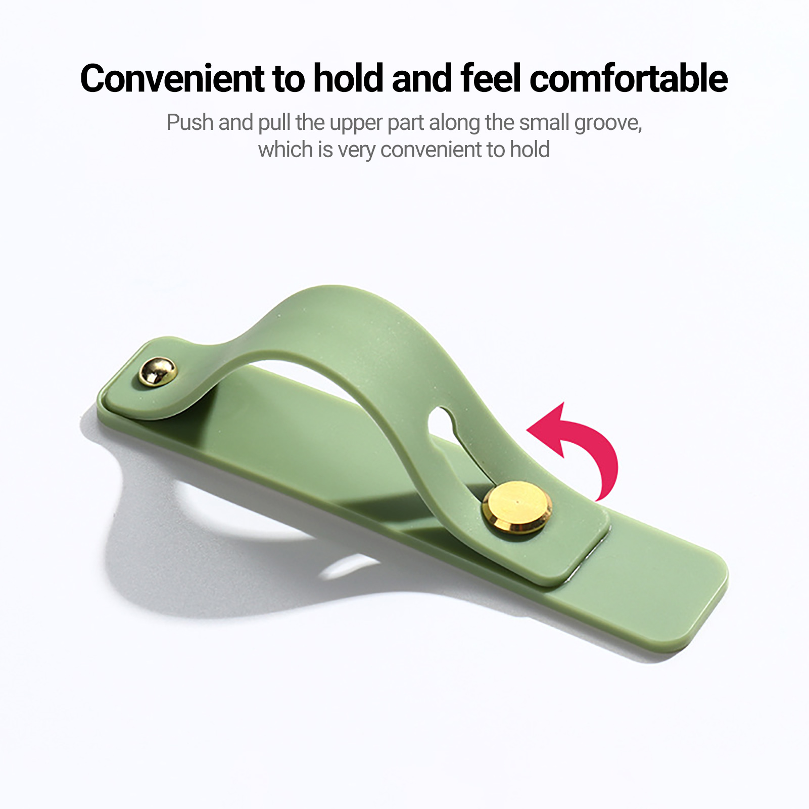 Phone Stand Tear Resistant Silicone Phone Finger Kickstand. 