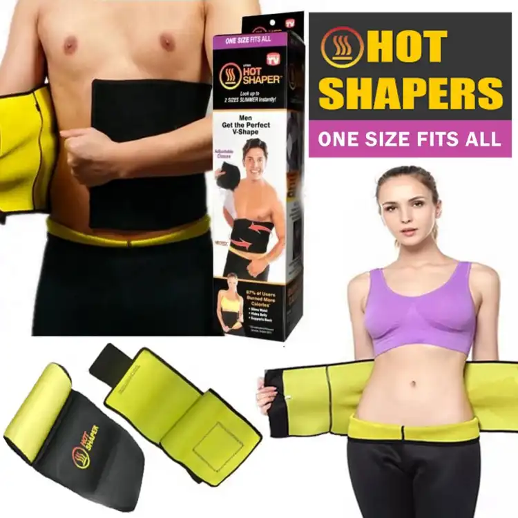 Hot Shaper Slimming Belt hssb Sweat Slim Fat Cutter & Burner Large Hot Belt  Free Size for Unisex