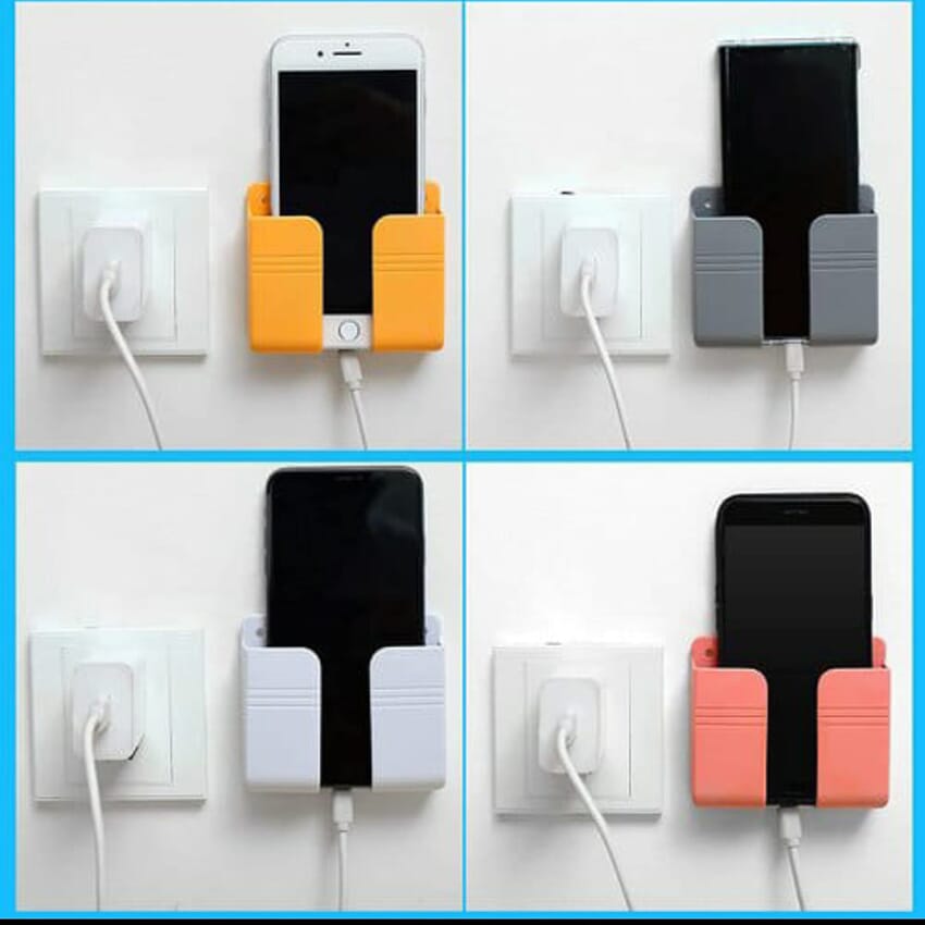 2 Pcs Wall Mounted Organizer Air Conditioner Tv Remote Control Storage