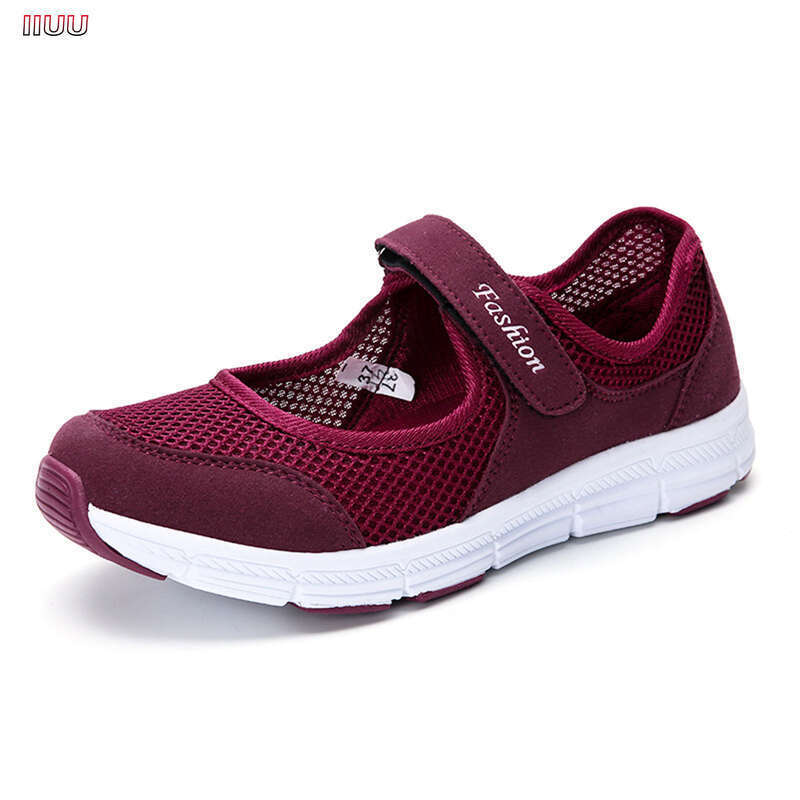 IIUU Platform Sneakers Women Soft Breathable Casual Boat Shoes for Mom New Year Birthday Gift 12.3. 