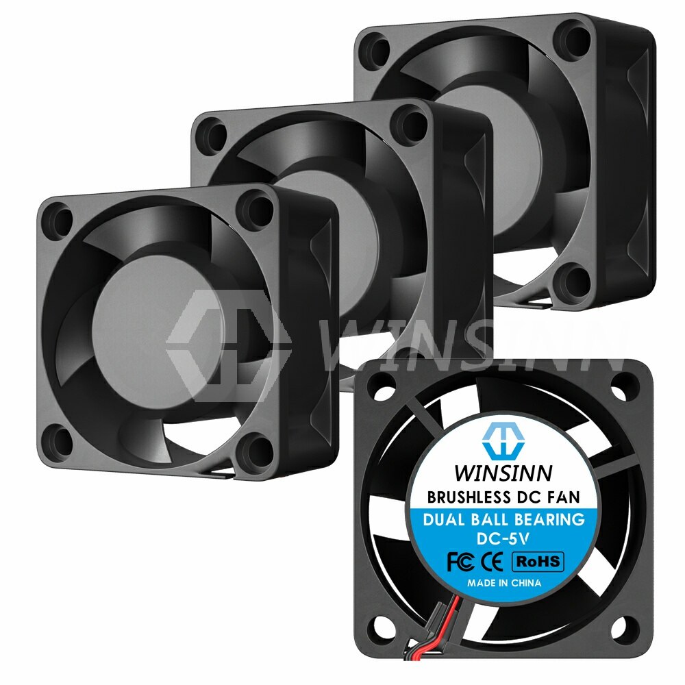 Kyrio DC borstelloze koelventilator 12 V, 40 mm x 10 mm dubbele