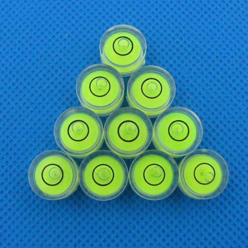 4 x Round Bubble Level Mini Spirit Level Bullseye Level Measurement Instrument Tools Stick-on Disc Bubble Level Circle. 