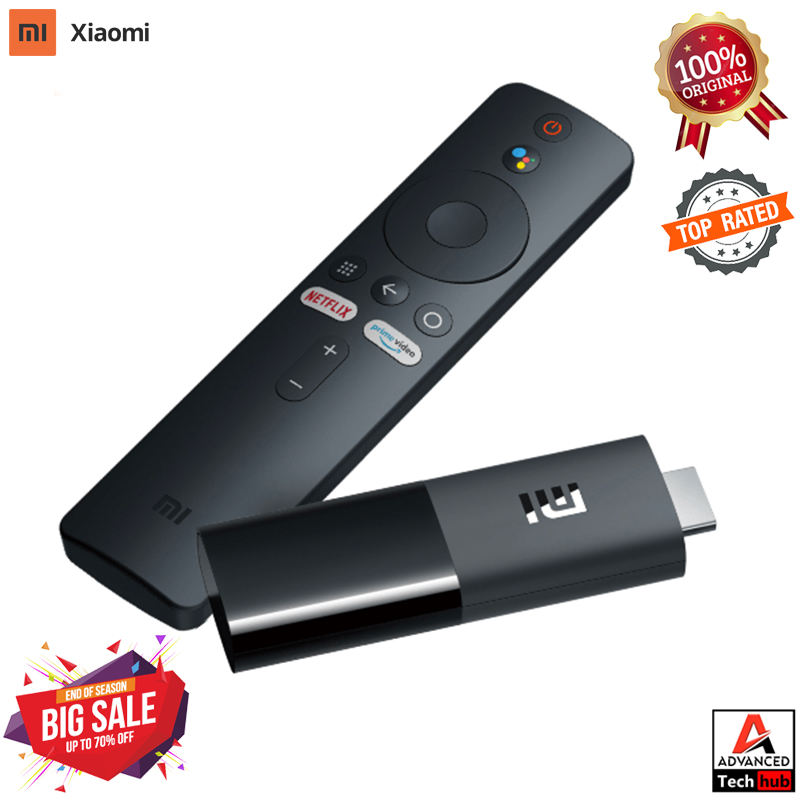 Genuine Xiaomi Mi TV Stick Global Version Android TV 9.0 HDR 1080P Dolby DTS HD 1GB RAM 8GB ROM Work With Google Assistant Netflix Disney Amazon Inbuilt Chromecast. 