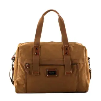 mens canvas holdall bag