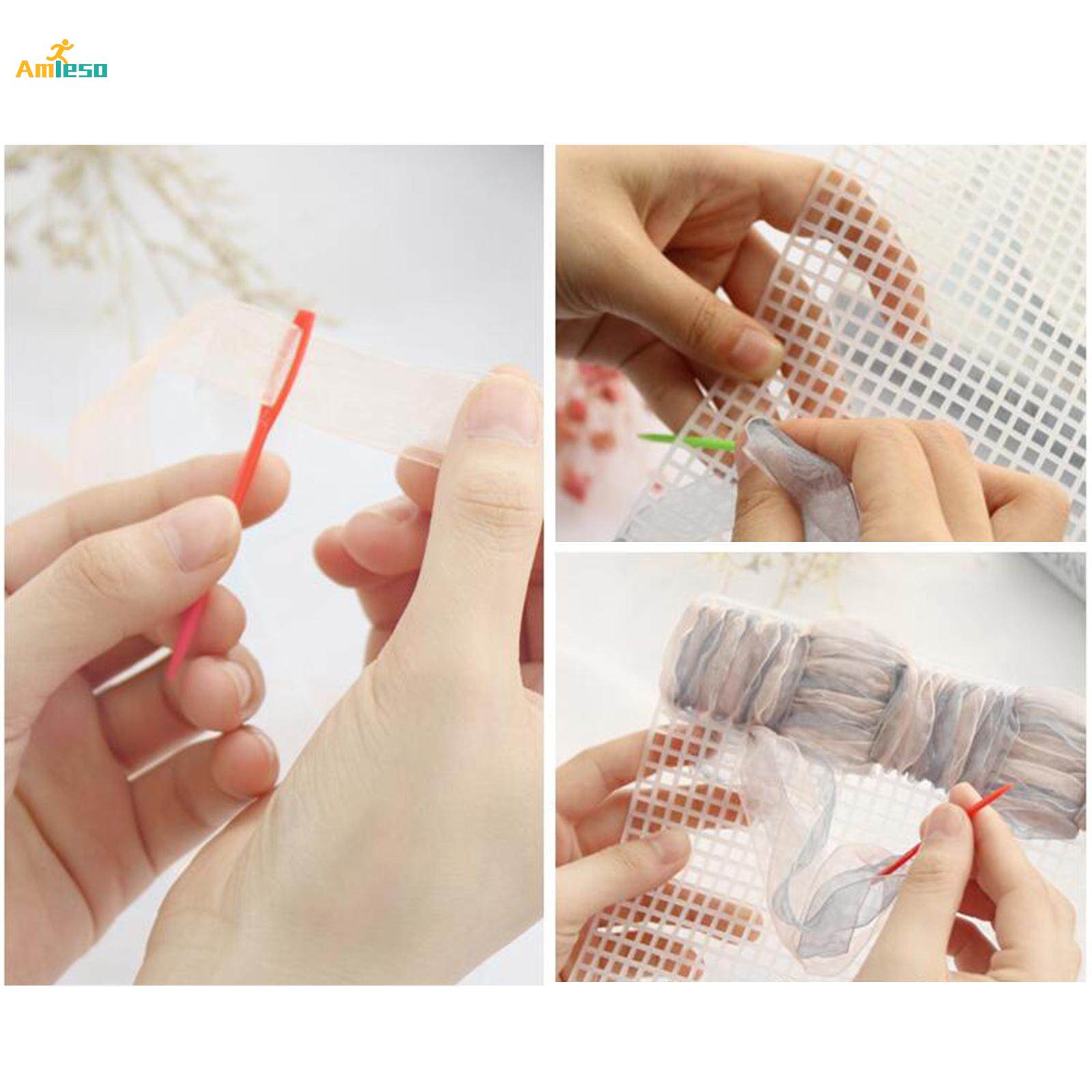6 Clear Plastic Canvas Sheets for Bag Embroidery Knit Purse. 