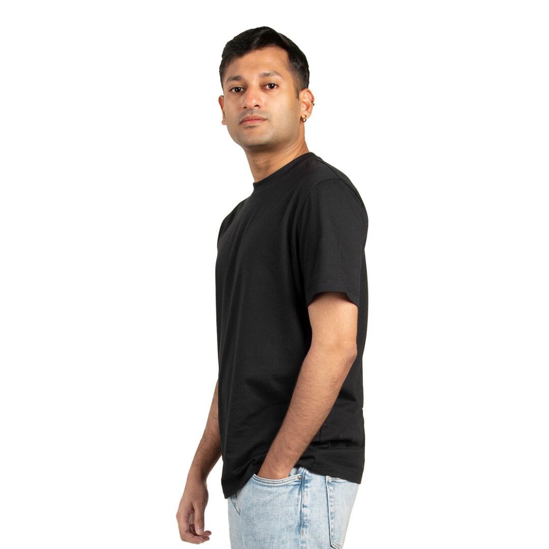 wearever Premium Short Sleeve Comfort Fit Crew Neck T shirt for Men - Blue/Grey/Black. 
