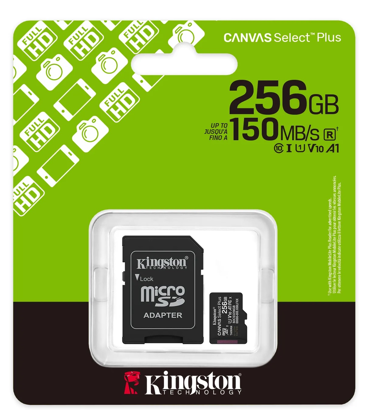 Kingston Original 64GB 128GB 256GB A1 Micro SD Memory Card 150MB/s Class 10. 