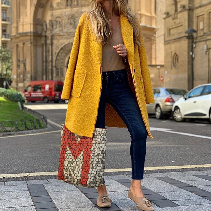 Mustard yellow wool clearance coat