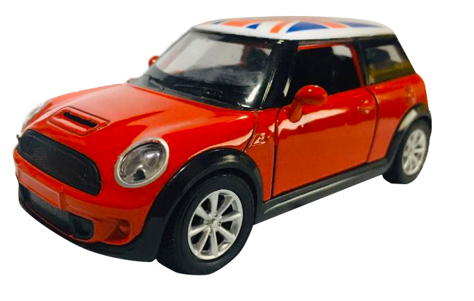 Mini Cooper S Car 1:36 Scale Die-Cast Metal Model Vehicle Opening Doors New  - Car Dashboard Ornament. 