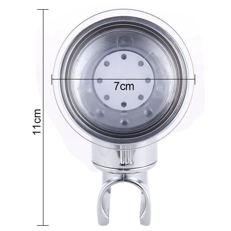 Adjustable Shower Head Holder Bathroom Chrome Wall Mount Strong Suction Handheld Shower Bracket. 