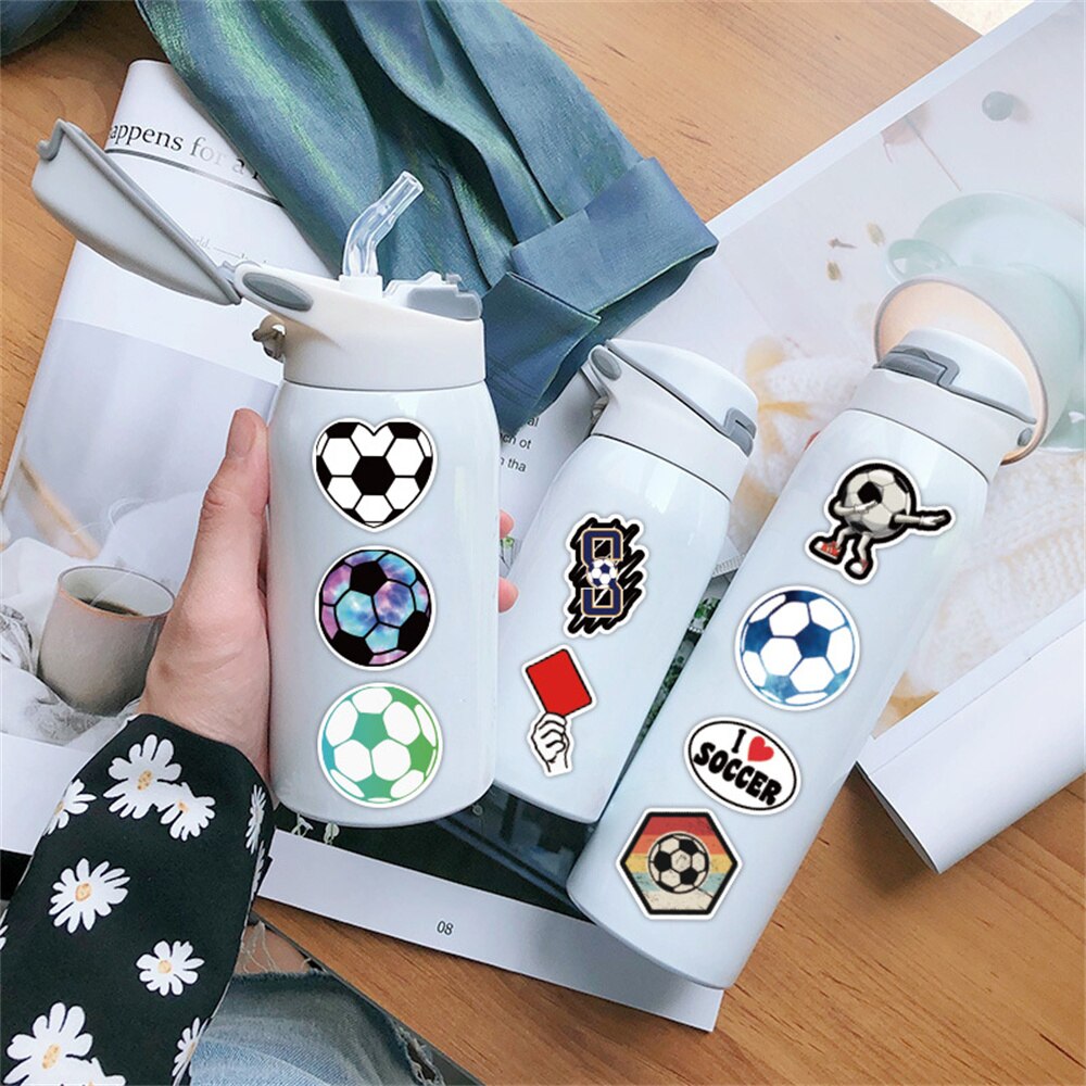50pcs Football Soccer Stickers For Journal Phone Ipad Notebooks Laptop Adesivos Kscraft Sport Sticker Scrapbooking Supplies. 