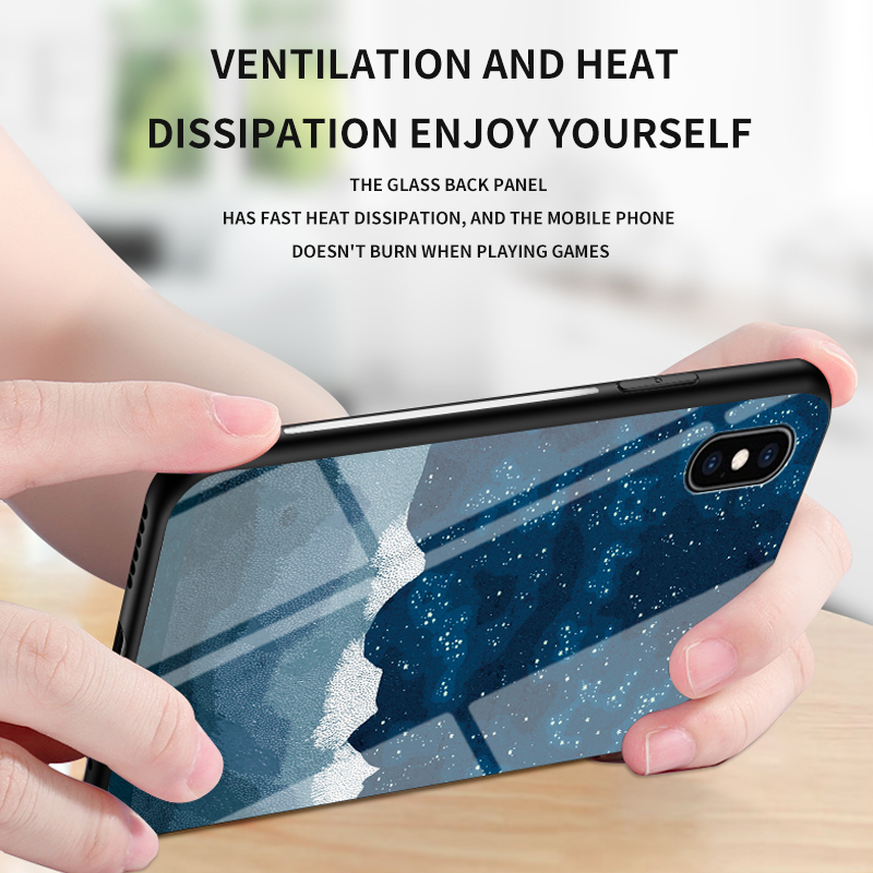 Back Cover For Samsung Galaxy S21 Plus Case Moon and Star Tempered Glass Protector Protection Cover for Samsung Galaxy S21 Plus Phone cases. 