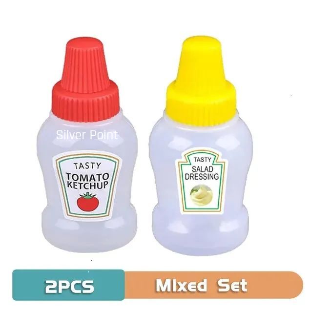 TOMATO KETCHUP SALAD DRESSING BOTTLE SET