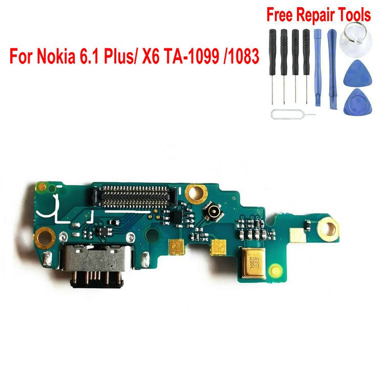 [ YD parts ] Charging port for Nokia X6 6.1 Plus 2018 X5 5.1 plus X7 X71 7Plus 8 8S 8.3 7.1 USB Dock Board Flex Cable Free Repair Tools. 