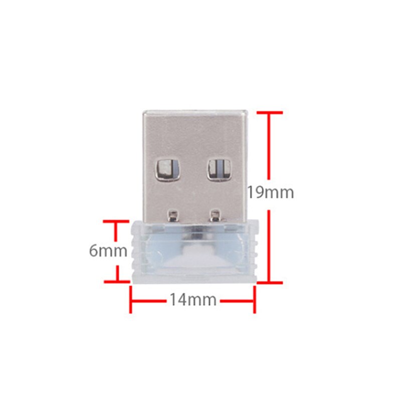 Mini USB Decorative Lamp Car LED Atmosphere Lights Emergency Light Car-styling Auto Interior Lighting Ambient Decorative Lamp-Green. 