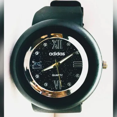 Adidas black outlet rubber watch