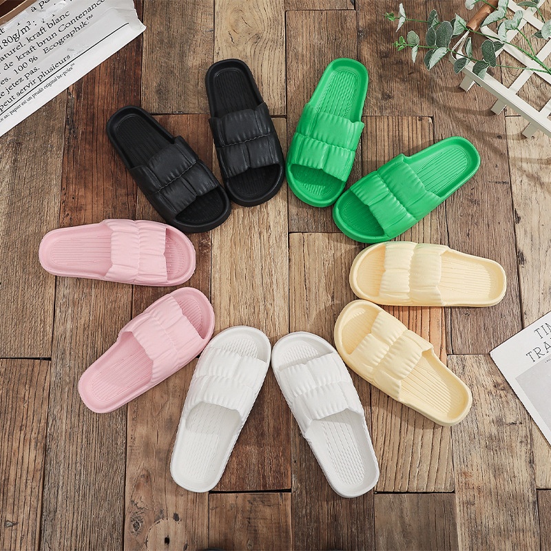 【WEJA】New Women Soft Sole Cloud Slippers Thick Platform Indoor Outdoor Beach Sandals Summer EVA Non Slip Flip Flops. 
