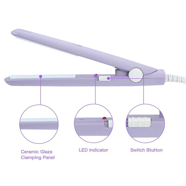 Mini Hair Straightener Professional Hair Tool Smoothing Corrugated Travel Straightening Irons Flat Irons For Hair. 
