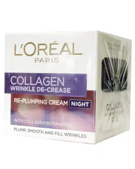 loreal collagen wrinkle decrease night cream