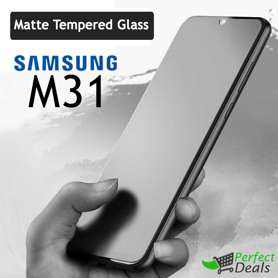 Perfect Galaxy M31 Stylish Full Cover Matte Texture Tempered Glass