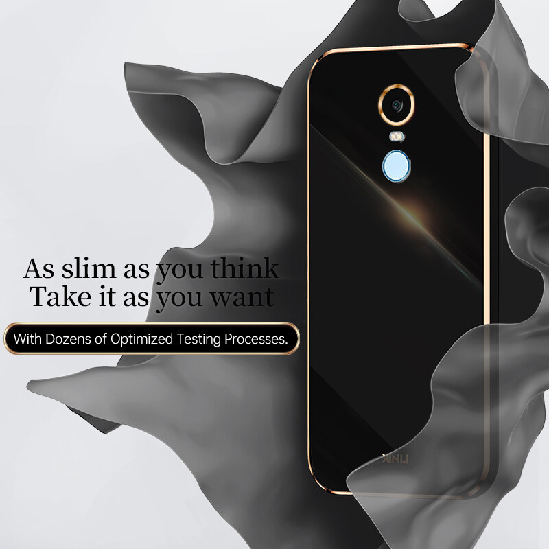 For Xiaomi Redmi 5 Plus Back Cover Luxury 6D Plating Square Frame Shiny Case Camera Lens Protection Soft Silicone Mobile Phone Cases. 