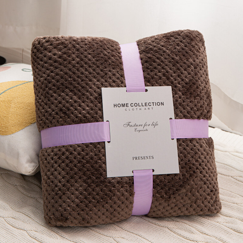 Super Soft Fluffy Plaid Winter Bed Blankets Large Thick Fleece Sofa Blanket Pink Small Microfiber Blanket for Kids Bedding Home. 