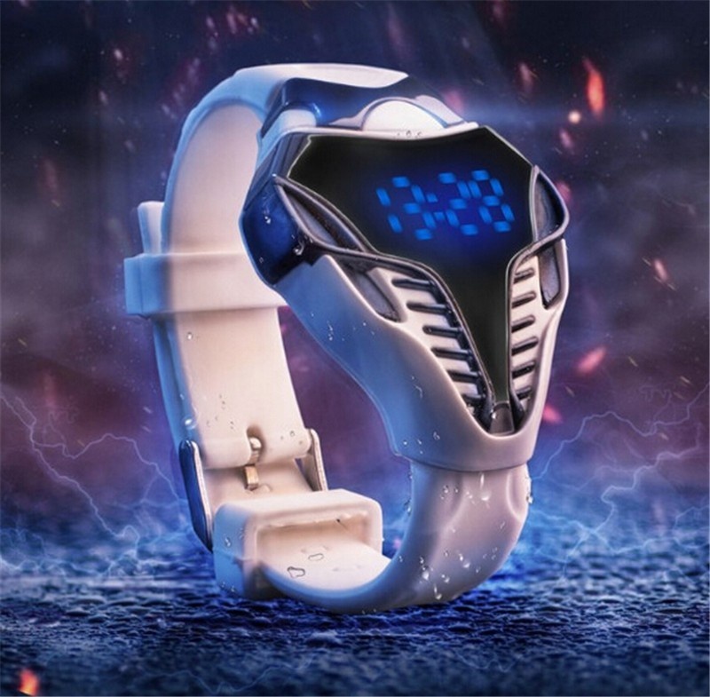 Cobra LED watch unique design silicone hand ring wrist watch For men's Women watches Fashion digital watch. 