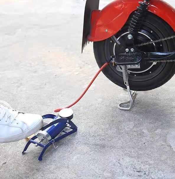 Vehicle Pedal Pump Made in Taiwan Air Compressor Foot Pump for Car, Threewheel, Bike and Bicycle Tyre and Ball, Balloon, High Quality Durable Taiwan Pedal Pump. 