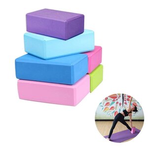 Yoga Blocks Eva Foam Brick Pilates Blocks Foam Thick Yoga Blocks Fitness Foam Block Foam Yoga Blocks Exercise Blocks Yoga Brick Props High Wedge Shape Travel Balance Beam. 