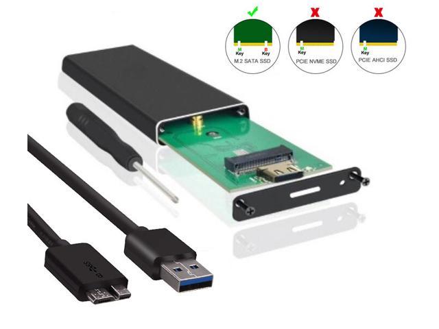 SSD Enclosure Aluminum M.2 SSD Enclosure M2 SATA NGFF to USB 3.0 Adapter. 