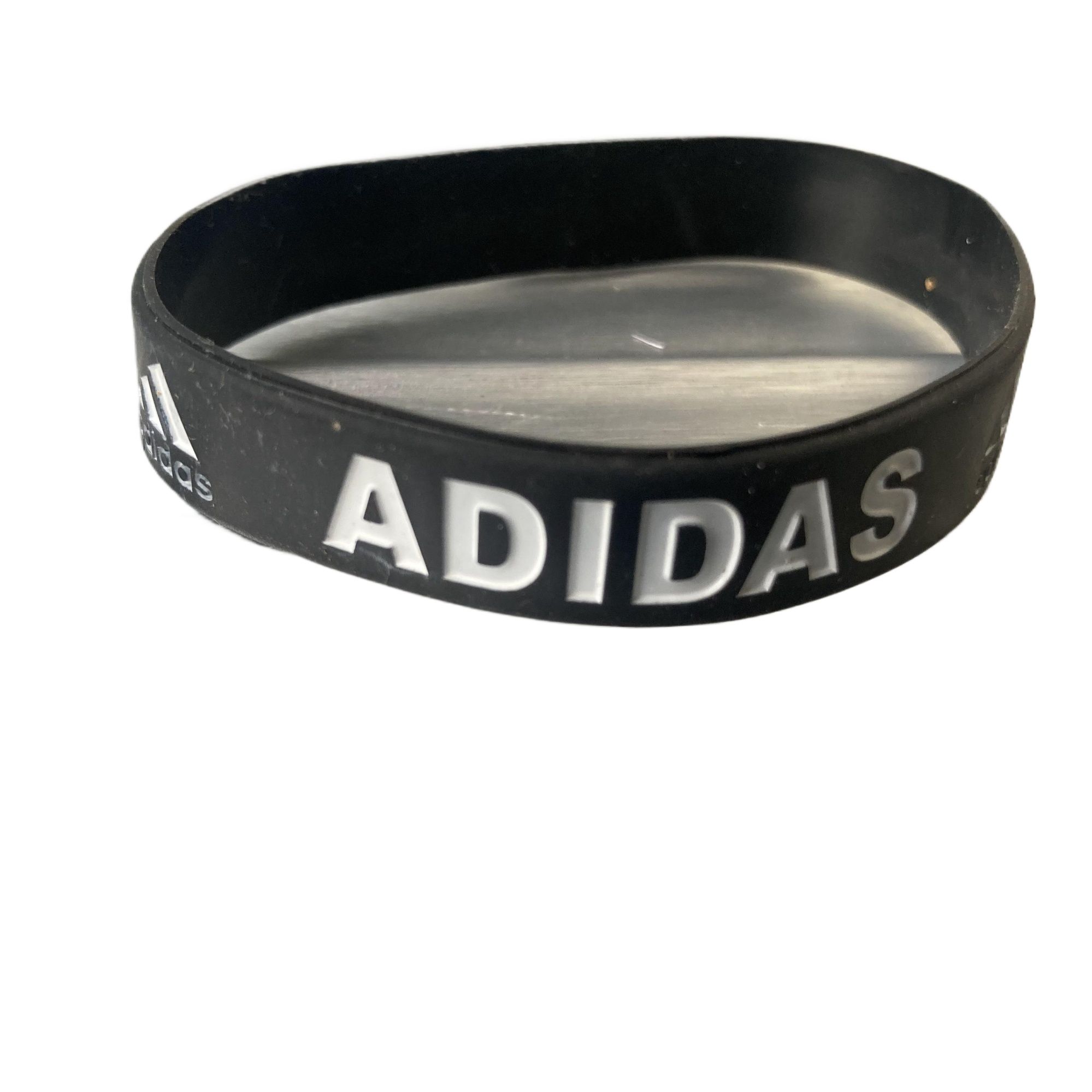 Adidas BLACK Silicone Rubber Wristband Clover Cuff Bracelet Bangles for women men Bracelet bands