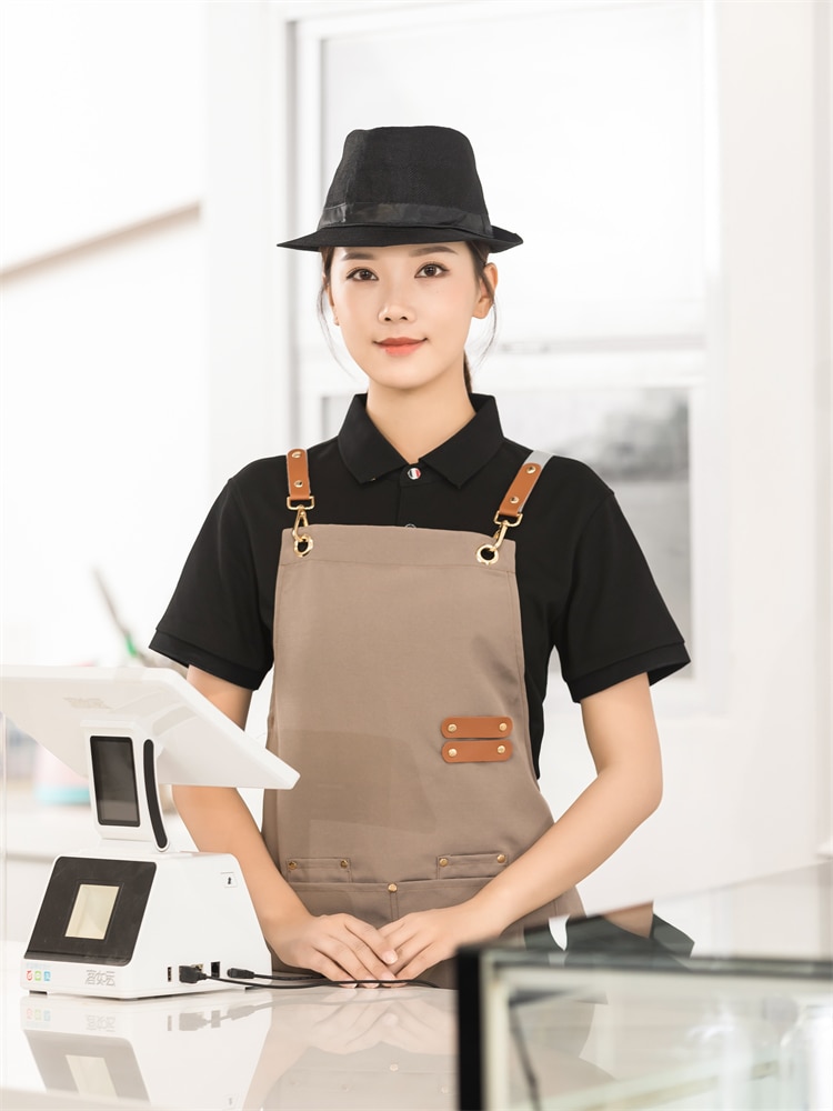 HOT】 Professional Men Women Work Apron Waterproof Kitchen