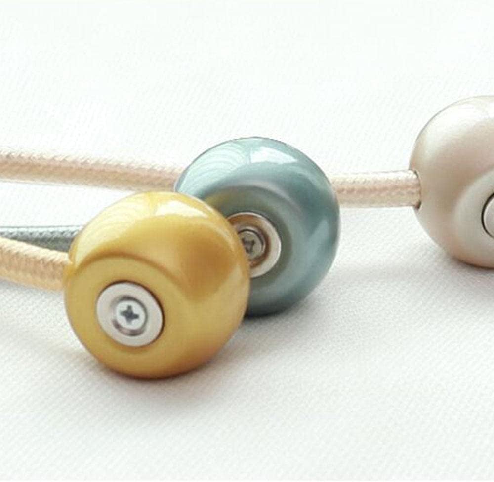 2 Pcs Waterproof Magnetic Curtain Tie Backs, Tie Backs for Curtains, Decorative Rope for Shower Curtain 11.8"-Multi Color. 