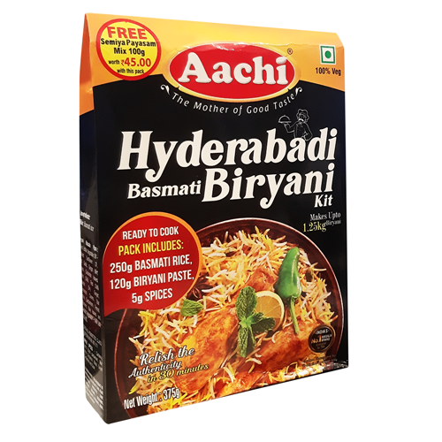 Aachi Hyderabadi Basmati Biryani Kit 375g