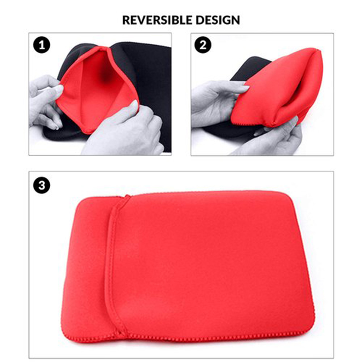 Reversible Laptop Pouch 15.6 Inches (Laptop Sleeve). 
