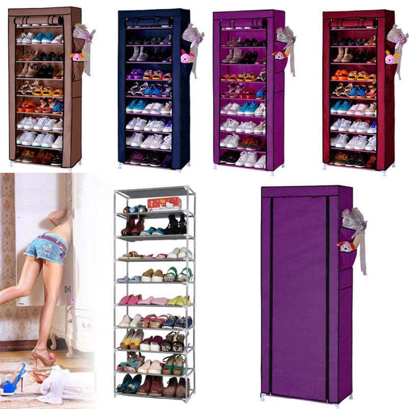 9 Layer Shoe Rack with dust cover SPI. 
