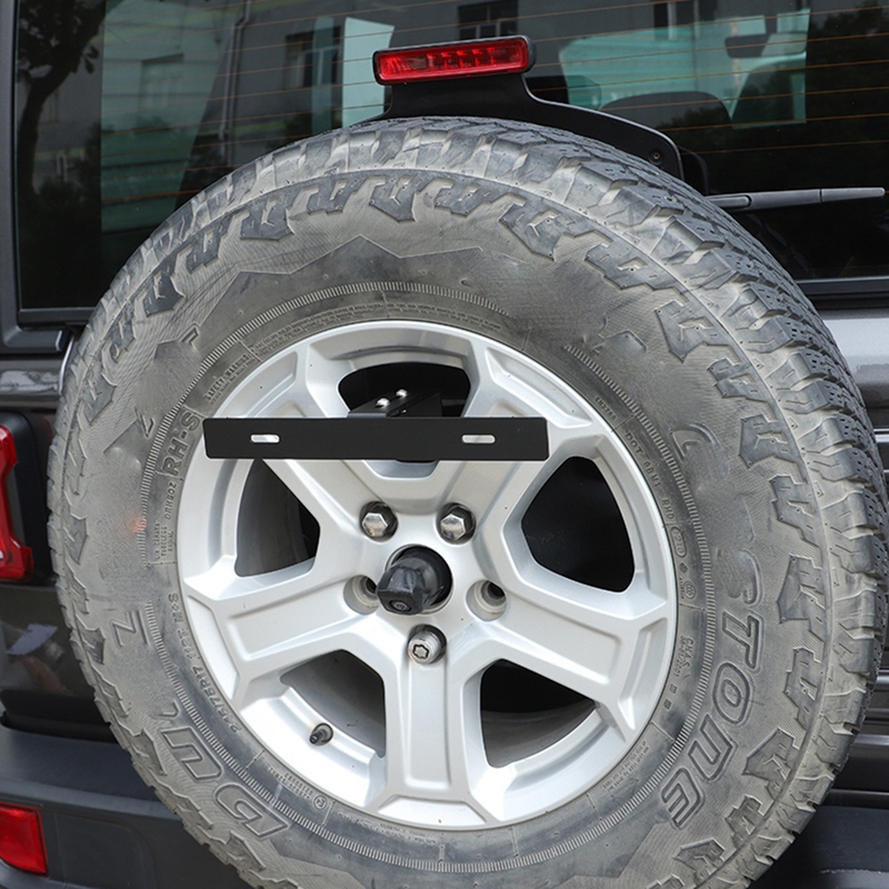 FLYEER Rear Spare Tire Mount License Plate Relocator Bracket for Jeep  Wrangler JK JL 2007-2022 Accessories ,Black: Buy Online at Best Prices in  SriLanka 