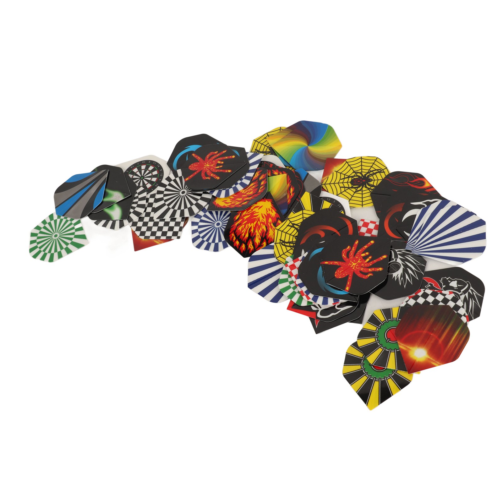Professional Flight Feather Replacement Tails Wing Standard Dart Flights Set PET for Steel Tip Darts