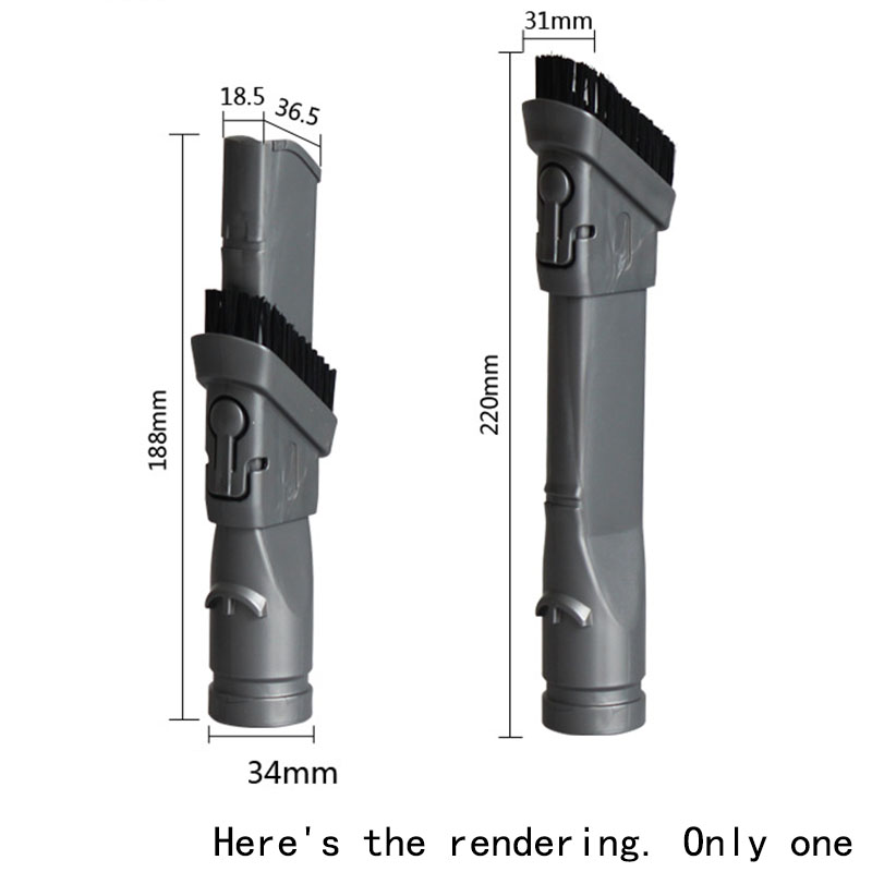Flat Nozzle Brush Suction Head for Dyson V6 DC30 DC34 DC52 DC72 Vacuum Cleaner Spare Parts Accessories 2 in 1 Brushes. 