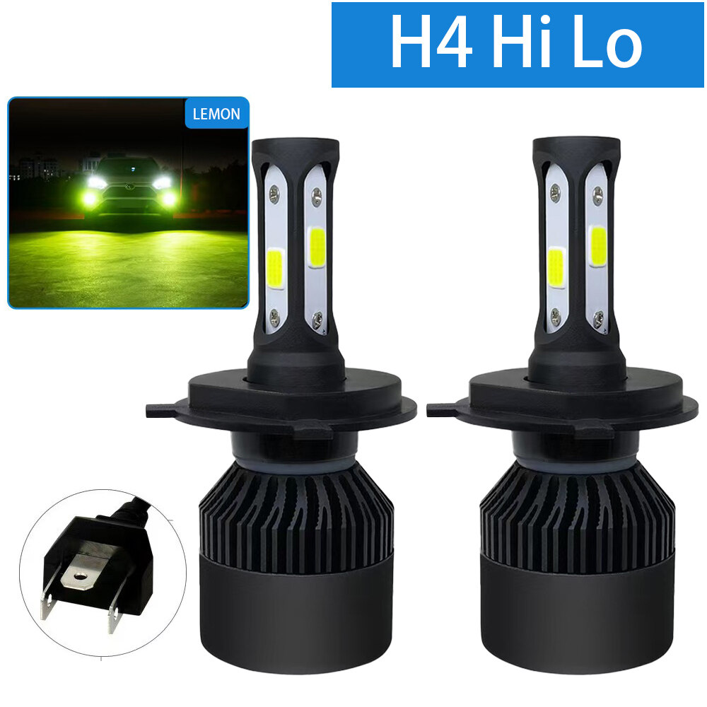 2piece H4 8000K white light LED car headlight car LED headlight headlight fog light headlight. 