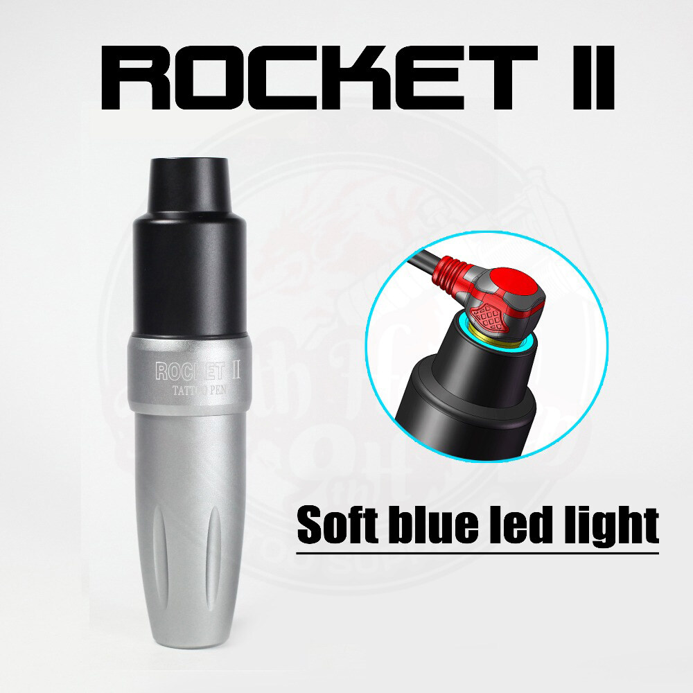Rocket II Tattoo Pen Machine LED Light RCA Japan Motor Rotary Machine 3.5mm Stroke Tattoo Permanent Makeup Eyebrow Equipment. 