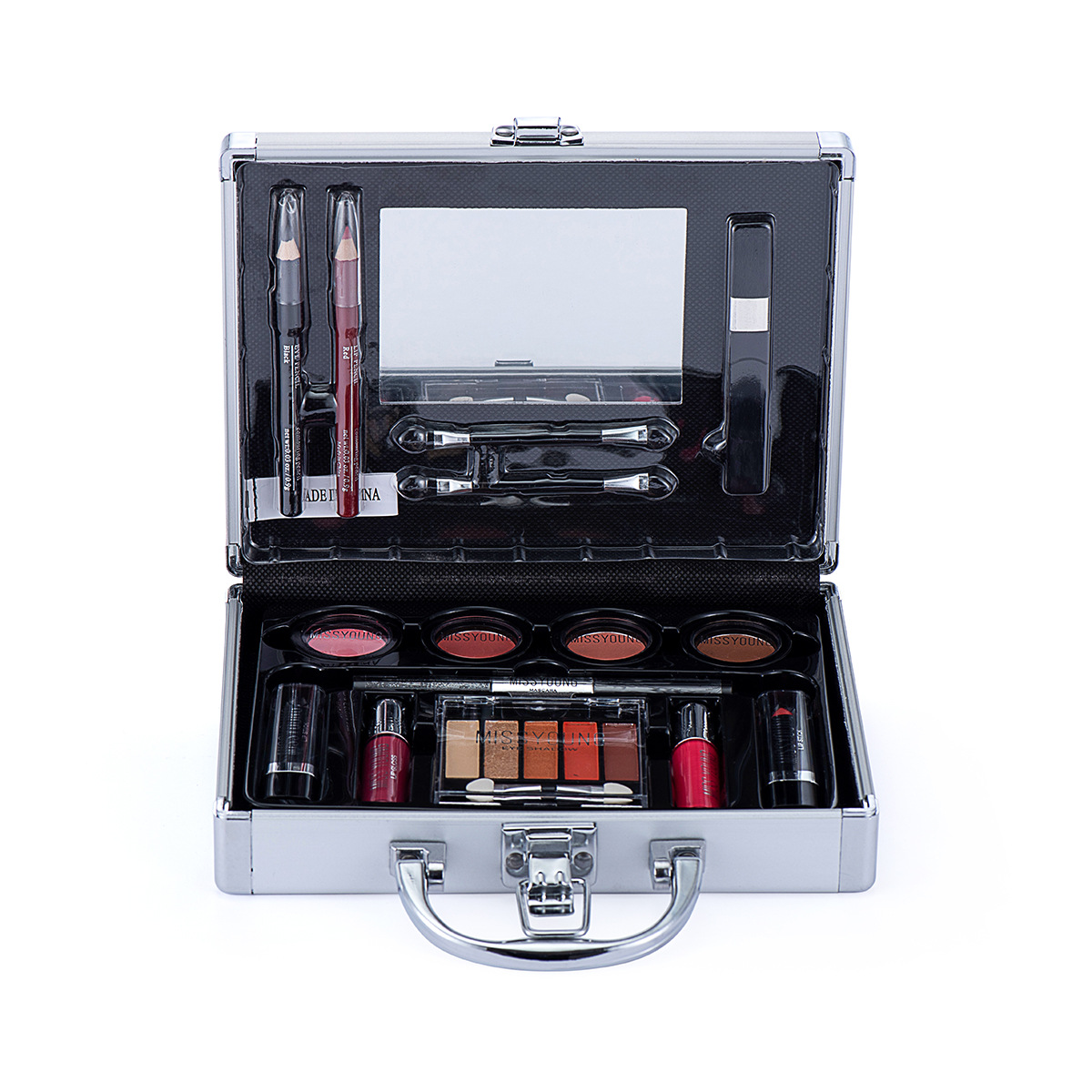 Miss Young Make Up Sets Cosmetics Full Set Eyeshadow Tray Lipstick Matte Pigment for Lip Gloss Mascara Makeup Set for Girls. 