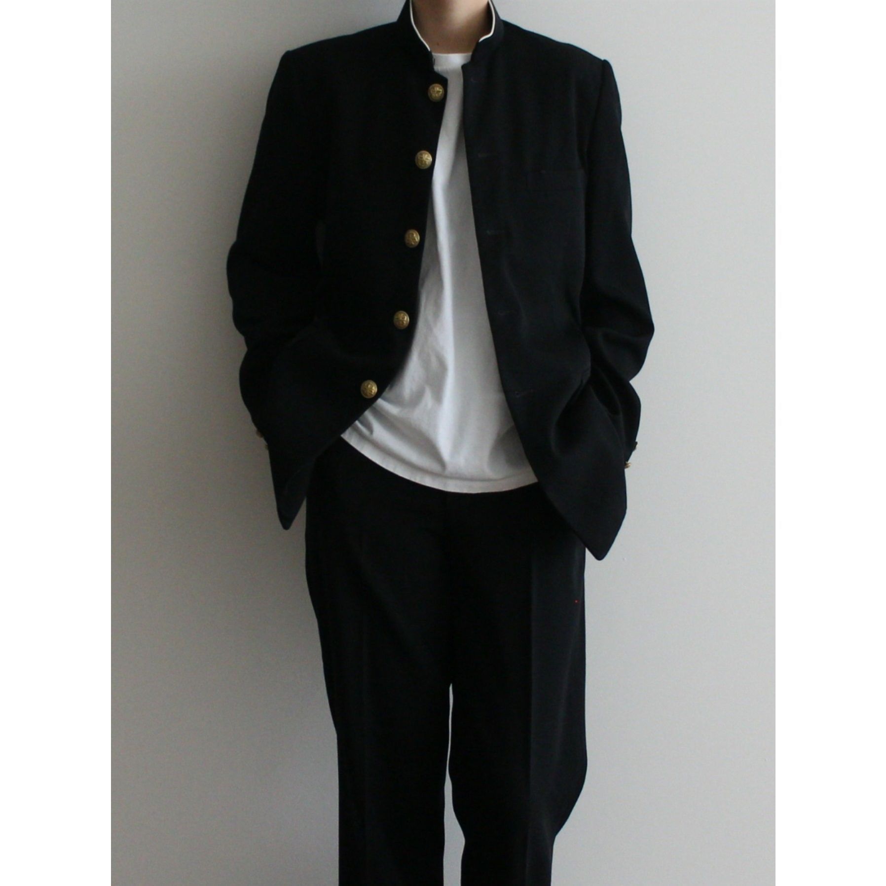 Zhongshan Suit Japanese-Style RetrodkUniform Suit Men's Suits Placket Clothing Loose Pu HandsomejkStudent Class Clothes Suit Spring