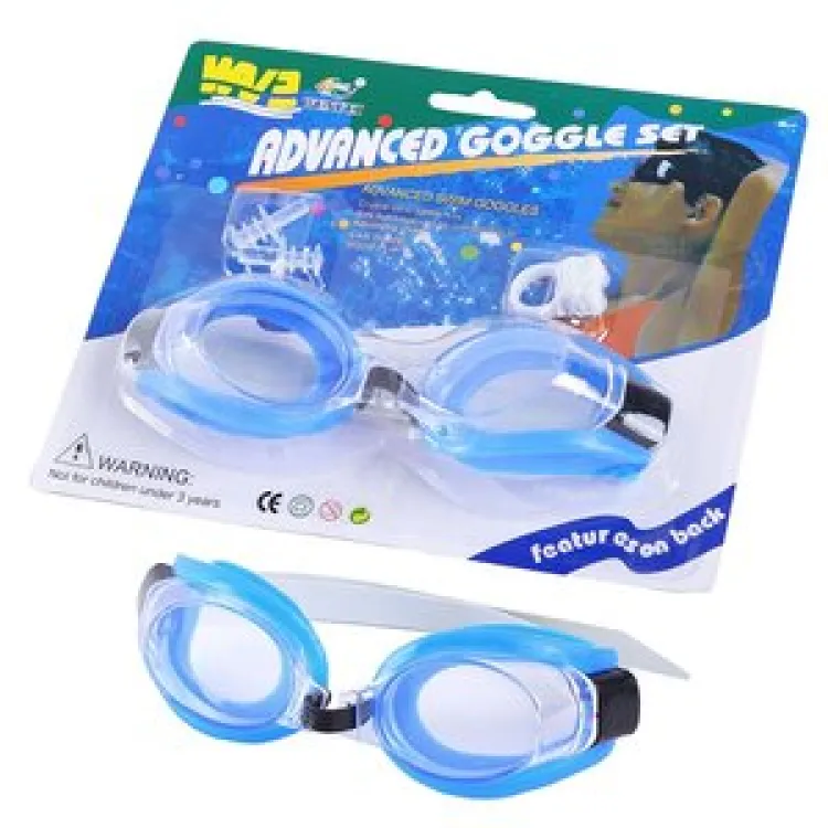 Goggles with cheap ear plugs