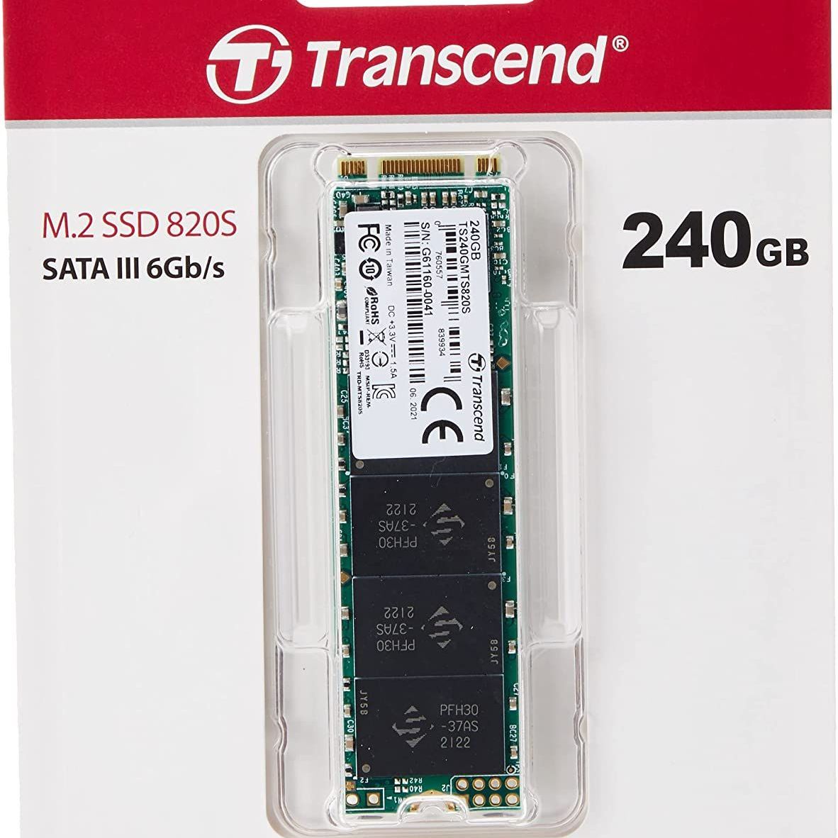Original Transcend 240GB M.2 SSD 820S Solid State Drive  SATA III 6Gb/s -  3 Years International Brand Warranty. 