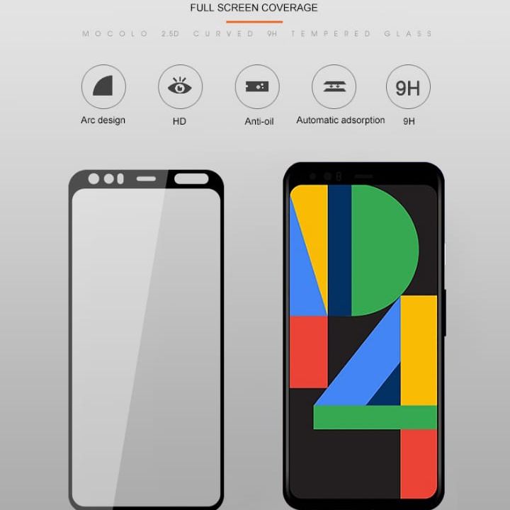 Google Pixel 3A Tempered Glass Full Glue Full Screen Protector. 