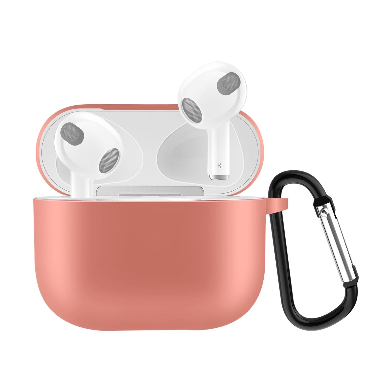 Solid Color Silicone Earphone Protective Case for AirPods 3, with Hook( Orange): Buy Online at Best Prices in SriLanka | Daraz.lk