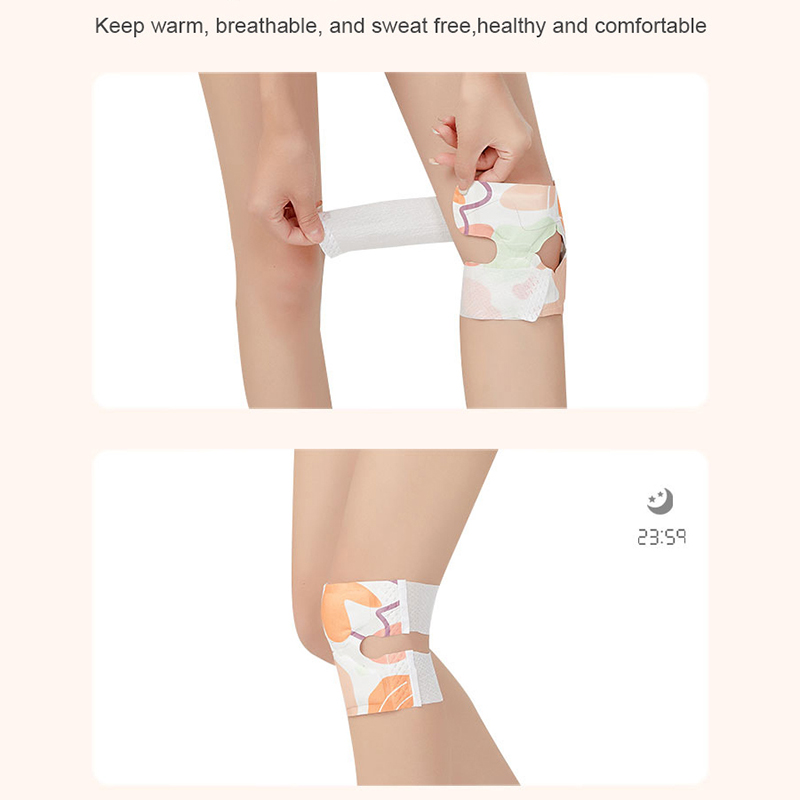 6Pcs Winter Hot Compress Warm Knee Pads Knee Self-Heating Patches Disposable Warm Knee Brace Patch Keeps Leg Warmer Stickers. 