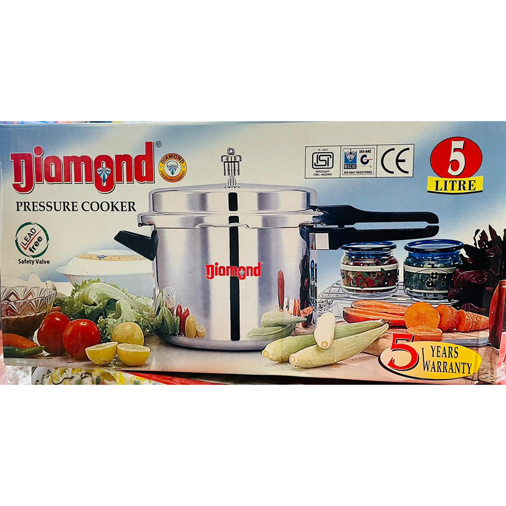 Diamond Aluminium Pressure Cooker 5L | Daraz.lk