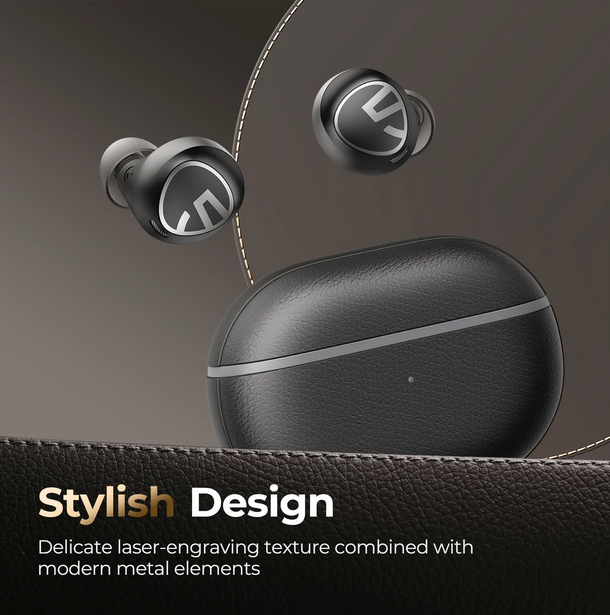 SoundPEATS Free2 classic Wireless Earbuds Bluetooth V5.1 Headphones with 30Hrs Playtime in-Ear Wireless Earphones, Built-in Mic for Clear Calls, Touch Control. 